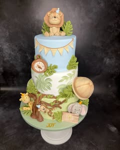 Dečja torta sa motivom safarija i životinjama